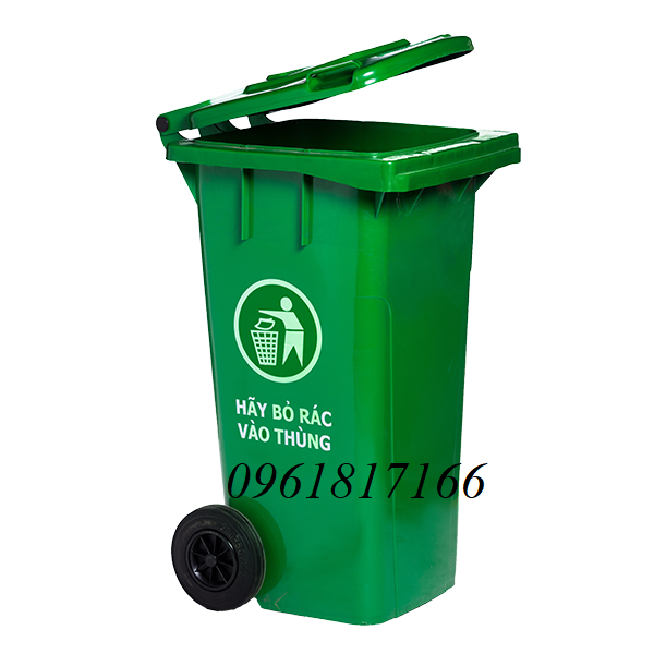 thùng rác nhựa 120L nắp kín