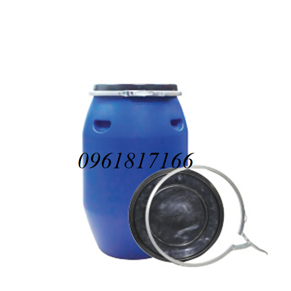 Thùng phuy nhựa 120L đai sắt